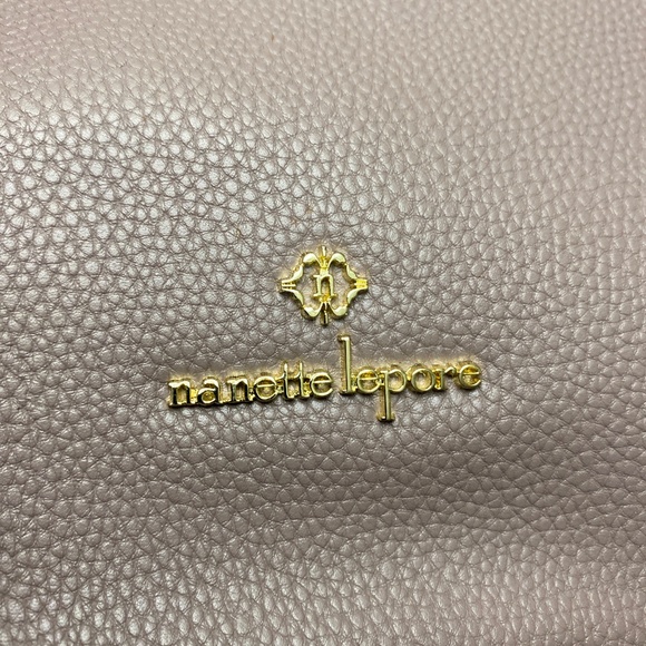 Nanette Lepore Mandie Convertible Satchel Pink purple purse crossbody handbag - Picture 4 of 11